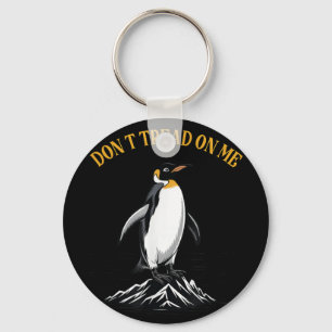 Don treden op pinguïns, belastingen pinguïn grappi sleutelhanger