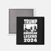 Don Trump 2024 Bulletproof Never Surrender Legend Magneet (Voorkant / Achterkant)