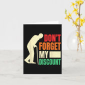 Don &#; vergeet mijn korting grappige oude mensen kaart (Gele Bloem)