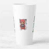 Don Vitone – Rode Teddy King Vitotone Beer – Rode  Latte Mok (Voorkant)