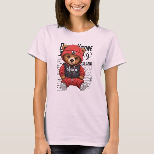 Don Vitone – Rode Teddy King Vitotone Beer – Rode T-shirt (Voorkant)