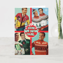 Don We Now Our Fabulous Sweaters - Gay Mannen Feestdagen Kaart