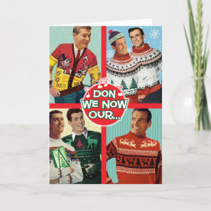 Don We Now Our Fabulous Sweaters - Gay Mannen Feestdagen Kaart