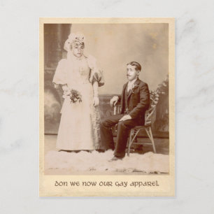 Don we now Our Gay Apparel Holiday Briefkaart
