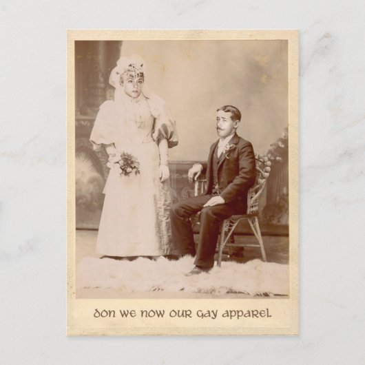 Don we nu ons gay kleding vakantie Briefkaart (Voorkant)