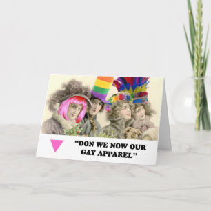 Don we nu onze gay kleding kerst Kaarten