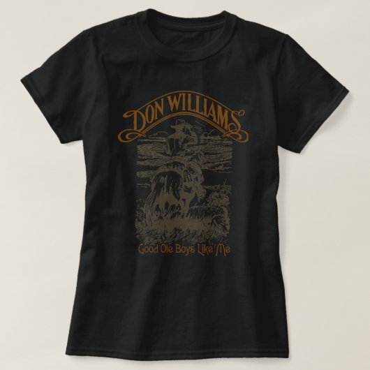 Don Williams Classic Country Icon Tribute T-shirt (Design voorkant)