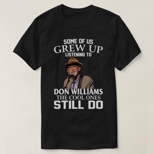 Don Williams Country Artist prijst de Hit B T-shirt (Design voorkant)