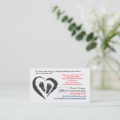 DONA Certified Birth Doula Card Visitekaartje (Staand voorkant)