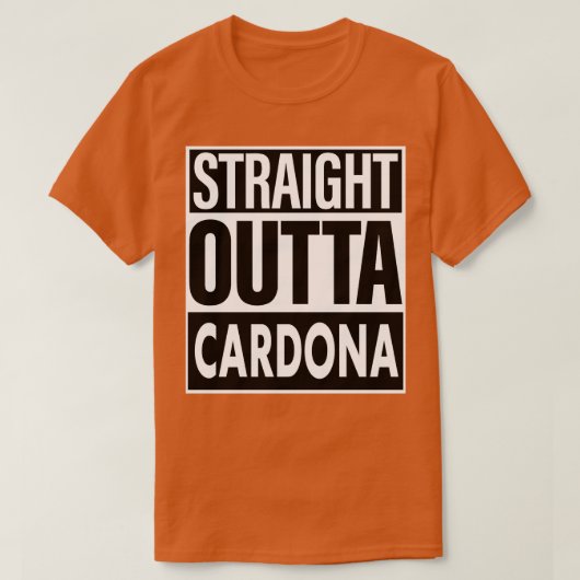dona naam Straight Outta dona T-shirt (Design voorkant)