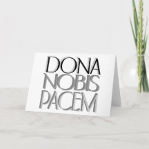 Dona Nobis Pacem | Vrede voor ons