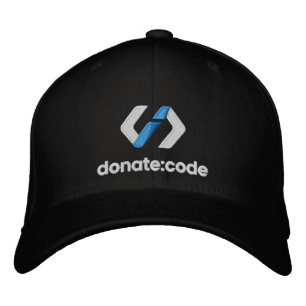 donaat:code geborduurd Logo Baseball-Pet Geborduurde Pet