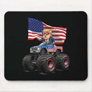 Donad Trump Monster Truck 4 juli Amerikaanse vlag Muismat