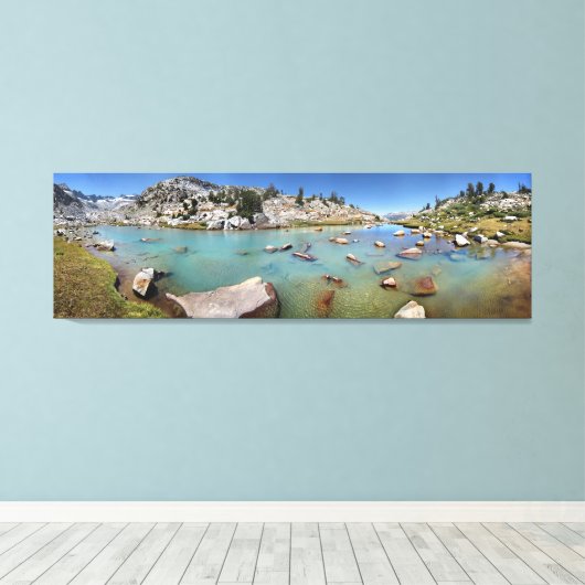 Donahue Pass Lake - Yosemite Canvas Afdruk (Insitu (Houten vloer))