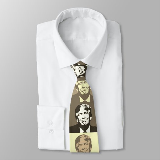DONAKD TRUMP SEPIA Stropdas (Gebonden)
