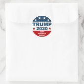 Donal Trump 2020 Houd Amerika groot Ronde Sticker (Tas)