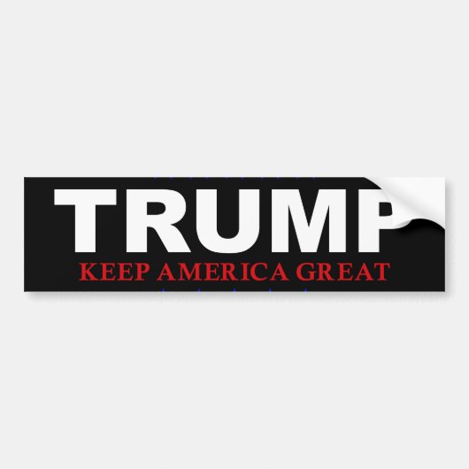 Donal Trump Verkiezingsbumper Stocker Bumpersticker (Voorkant)