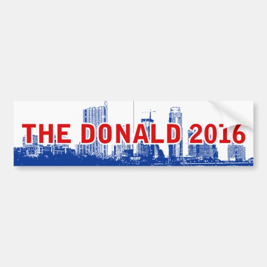 Donald 2016 - Trump for President Bumpersticker (Voorkant)