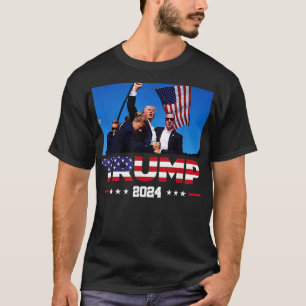 Donald 2024 overleefde schot tijdens verkiezingsbi t-shirt