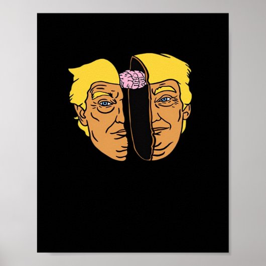 Donald Brain Trumpkin Artwork Poster (Voorkant)