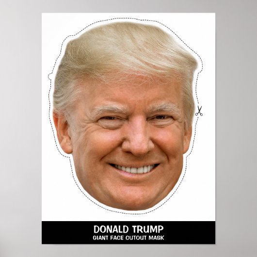 DONALD CUTOUT MASK POSTER (Voorkant)