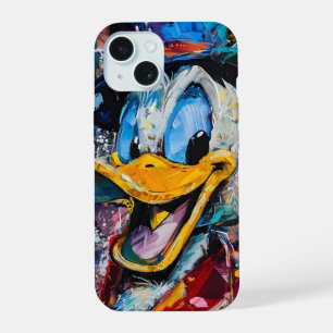 Donald de Eend kleurrijke iPhone 15 hoes Case