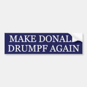 Donald Drumpf weer maken Bumpersticker (Voorkant)