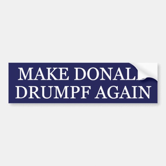 Donald Drumpf weer maken Bumpersticker (Voorkant)