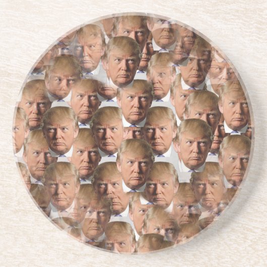 donald drumpf zandsteen onderzetter (Voorkant)