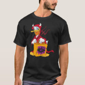 Donald Duck - Halloween Donald Duck Devil Trick or T-shirt (Voorkant)