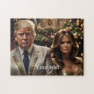 Donald en Melania Kerst Legpuzzel