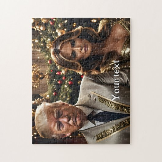 Donald en Melania Kerst Legpuzzel (Verticaal)