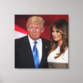 DONALD EN MELANIA TRUMP CANVAS AFDRUK (Voorkant)