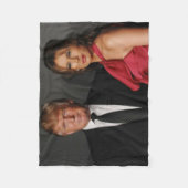 DONALD EN MELANIA TRUMP FLEECE DEKEN (Voorkant)