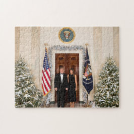 Donald en Melania Trump Jigzaag Puzzle Legpuzzel