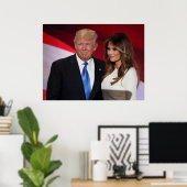 DONALD EN MELANIA TRUMP POSTER (Thuiskantoor)