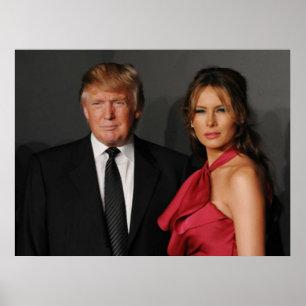 DONALD EN MELANIA TRUMP POSTER