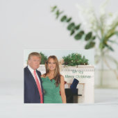 Donald en Melania: We zeggen vrolijk kerstfeest! Briefkaart (Staand voorkant)