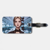 Donald en Sheer. tekenontwerp met animatie Bagagelabel (Achterkant horizontaal)