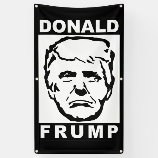 donald frump spandoek (Verticaal)
