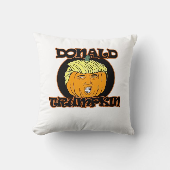 Donald Halloween Kostuum Trumpkin Kussen (Voorkant)