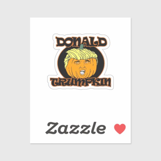 Donald Halloween Kostuum Trumpkin Sticker (Vel)
