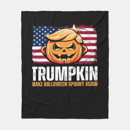 Donald Halloween - Trumpkin maakt Halloween spooka Fleece Deken (Voorkant)
