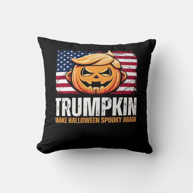 Donald Halloween - Trumpkin maakt Halloween spooka Kussen (Voorkant)