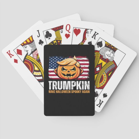 Donald Halloween - Trumpkin maakt Halloween spooka Pokerkaarten (Achterkant)