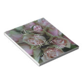 Donald & Hillary trouwdatum bruids dank u Notitieblok (Schuin)