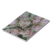 Donald & Hillary trouwdatum bruids dank u Notitieblok (Linkerzijde)