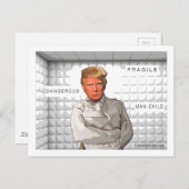 Donald in een keurslijf tegen Trump Briefkaart (Voorkant / Achterkant)
