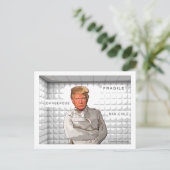 Donald in een keurslijf tegen Trump Briefkaart (Staand voorkant)