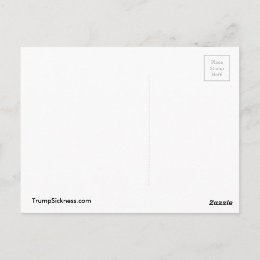 Donald in een keurslijf tegen Trump Briefkaart (Achterkant)